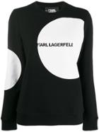 Karl Lagerfeld Karl Dots Logo Sweatshirt - Black