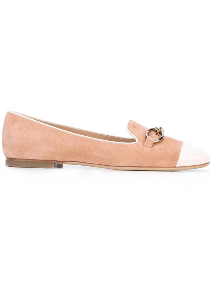 Tod's Buckled Slippers - Pink & Purple