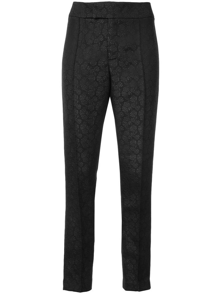 Smythe - Cigarrete Trousers - Women - Polyester - 6, Black, Polyester