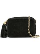 Chanel Vintage Tassel Logo Shoulder Bag - Black