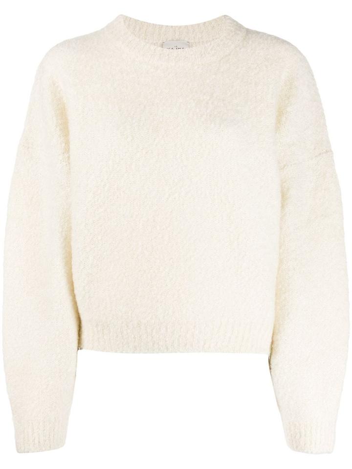 Le Kasha Baden Oversized Jumper - White