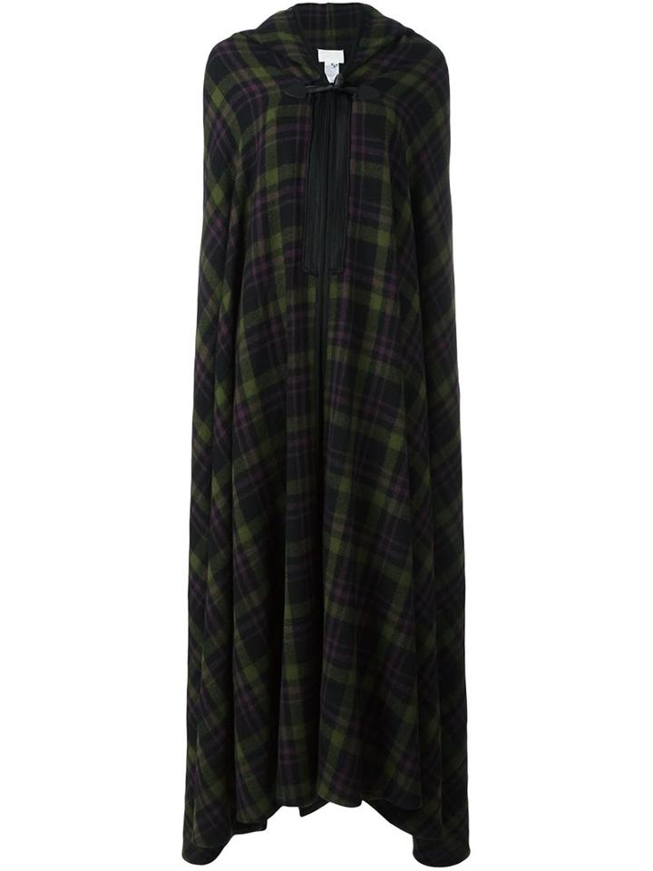 Maison Margiela Checked Long Length Cape, Women's, Size: Small, Wool
