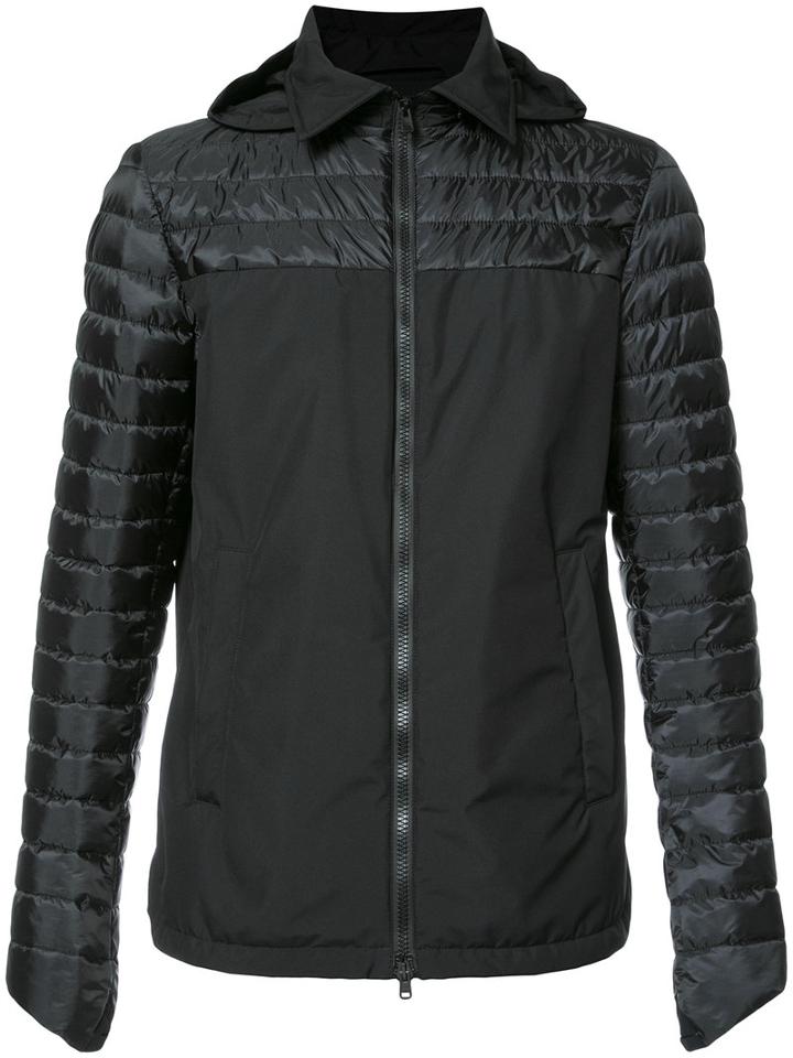 Herno Hooded Padded Jacket, Men's, Size: 52, Black, Polyurethane/polyimide