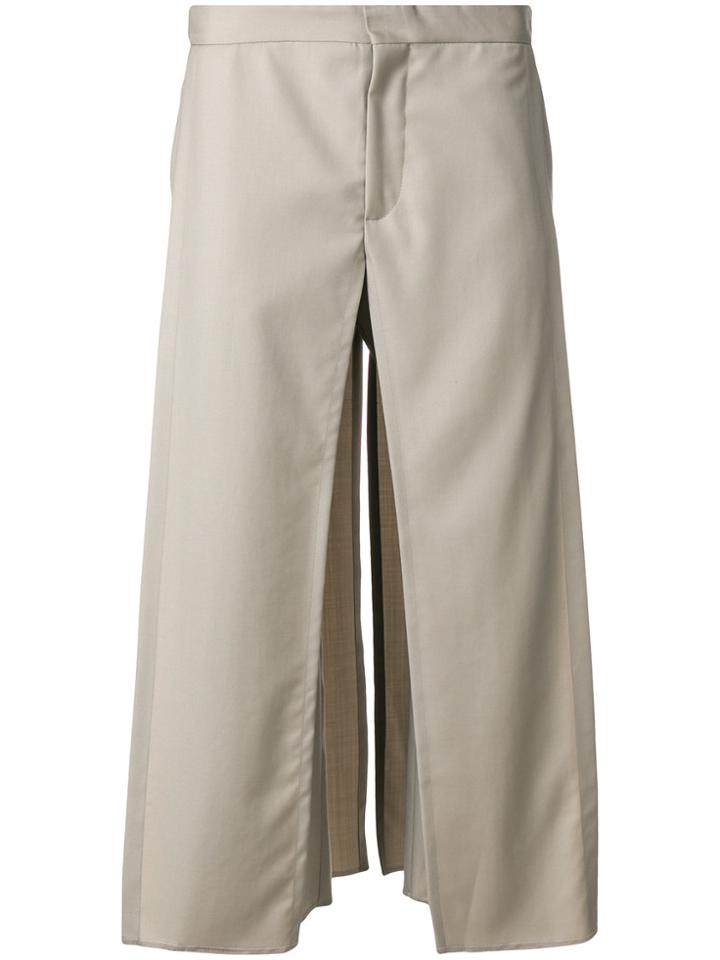 Chalayan Drop Crotch Panel Trousers - Nude & Neutrals