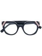 Fendi Eyewear Cat Eye Glasses - Grey
