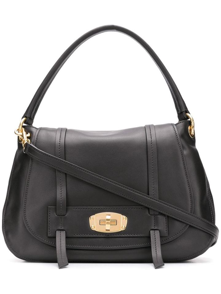Miu Miu Hobo Satchell Bag - Black