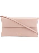 Jil Sander Logo Shoulder Bag - Neutrals