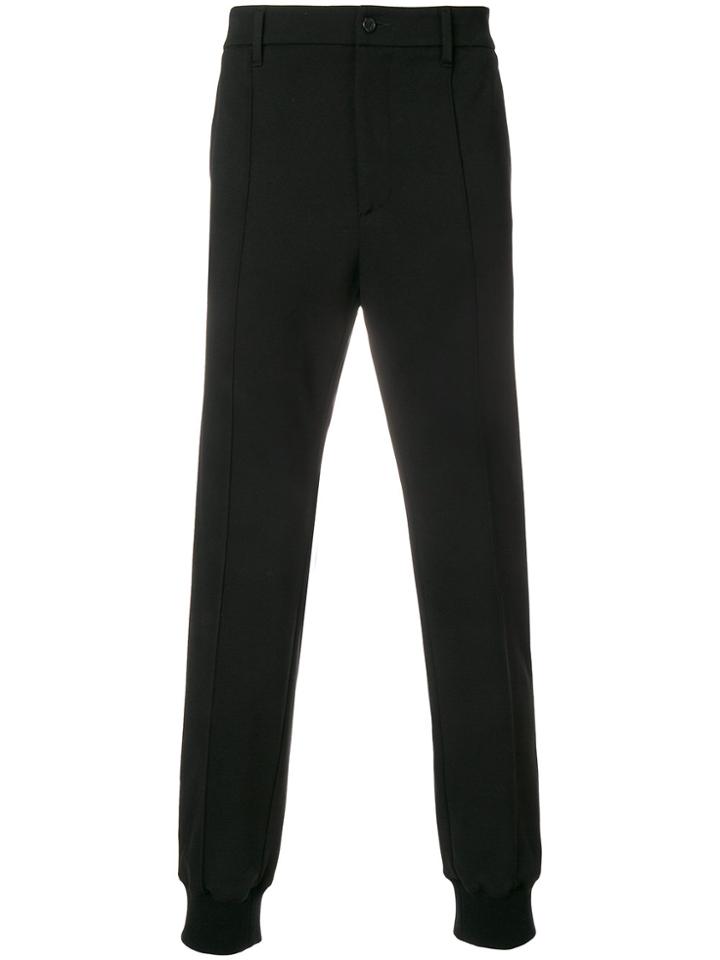 Just Cavalli Ribbed Cuff Trousers - Black