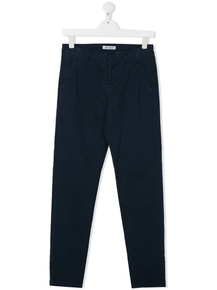 Dondup Kids Teen Slim-fit Chinos - Blue