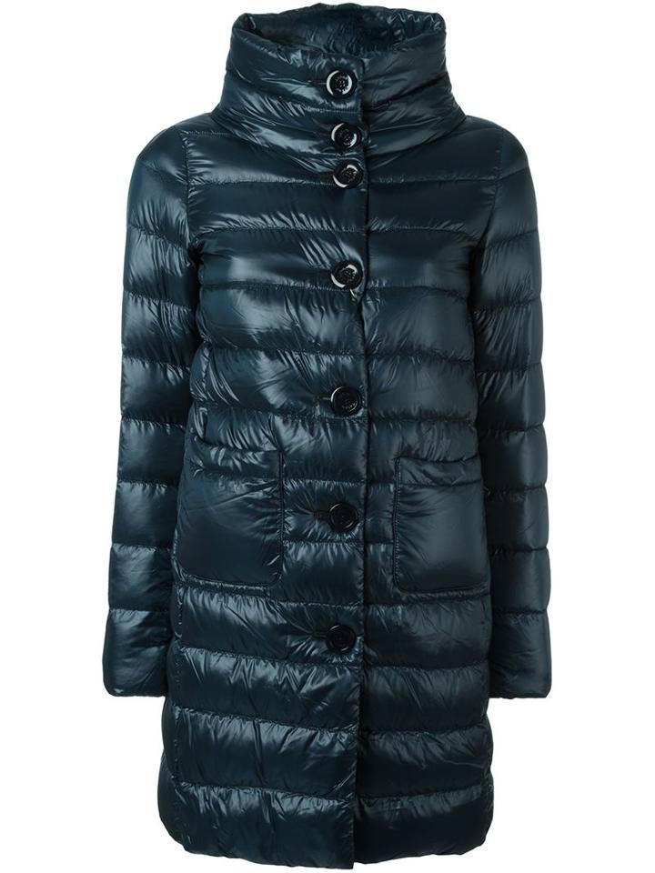 Herno Padded Coat, Women's, Size: 42, Blue, Nylon/feather Down