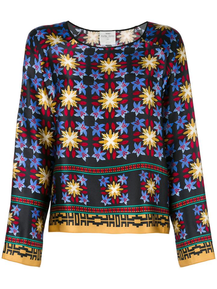 Forte Forte Floral Print Tunic, Women's, Size: I, Silk/cupro