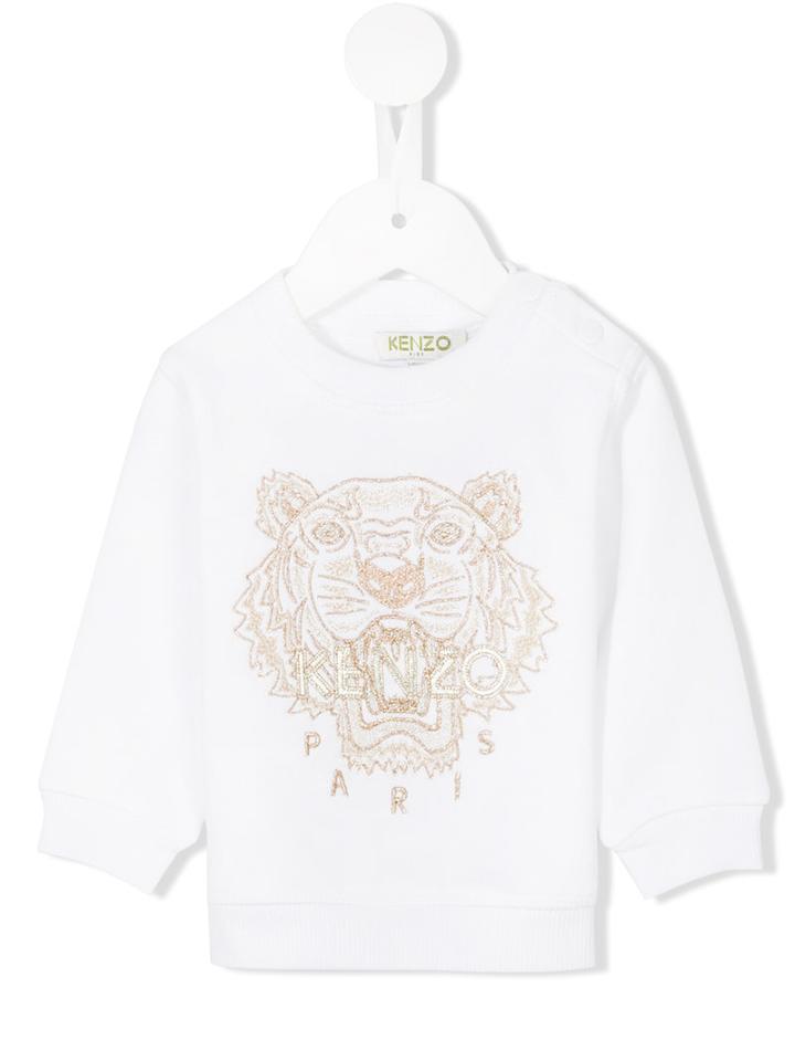 Kenzo Kids - Logo Print Sweatshirt - Kids - Cotton - 3 Mth, White