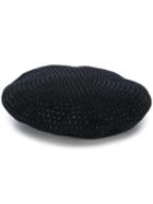 Saint Laurent Studded Beret - Black