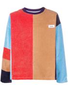 Kenzo Colour Block Corduroy Sweatshirt - Blue
