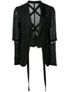 Takahiromiyashita The Soloist - Oriental Sports Jacket - Men - Silk/lamb Skin/wool - S, Black, Silk/lamb Skin/wool
