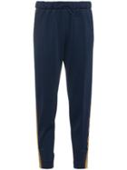 Mira Mikati Four Stripe Drawstring Track Pants - Blue
