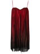 Elie Saab Fringed Short Dress - Red