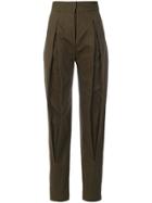 Capucci High-waisted Tailored Trousers - Green