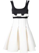 David Koma Zip Detail Dress, Women's, Size: 8, Black, Polyester/spandex/elastane/viscose/acetate