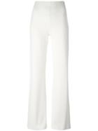 Max Mara High-waisted Trousers, Women's, Size: 40, White, Viscose/polyamide
