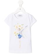 Monnalisa Daisy Bouquet T-shirt - White