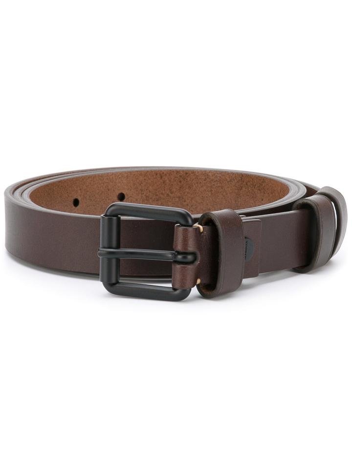 Troubadour - Slim Belt - Women - Calf Leather - 110, Brown, Calf Leather