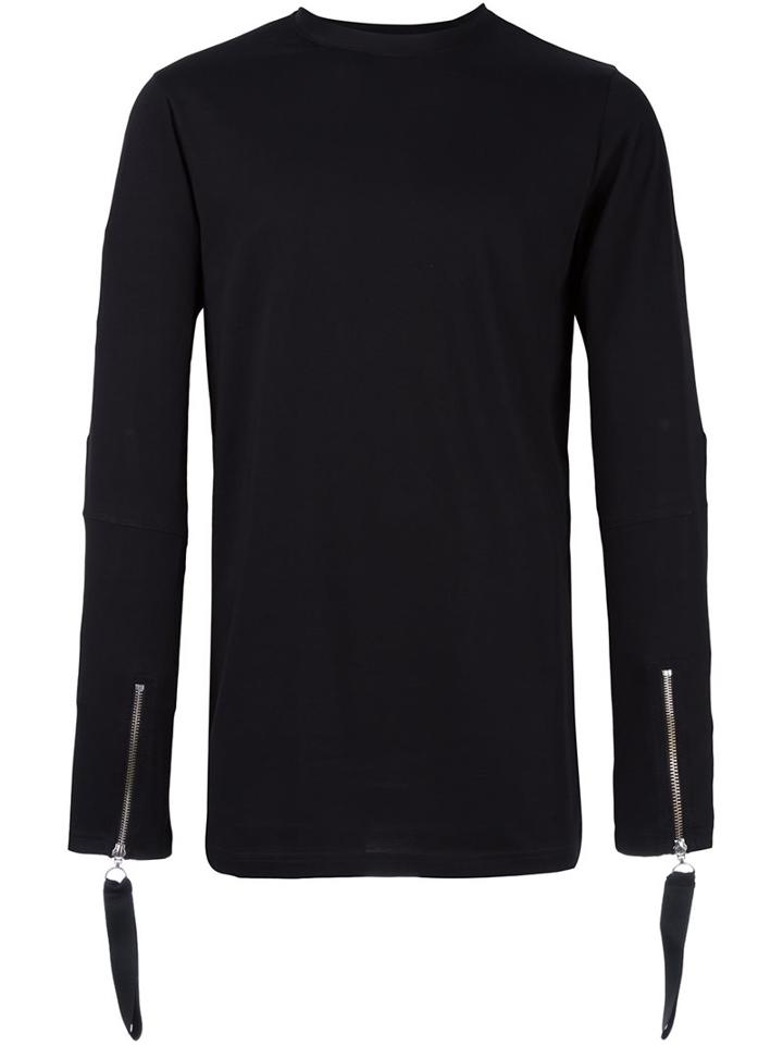 Matthew Miller 'thompson Flight' Long Sleeved T-shirt, Men's, Size: Small, Black, Cotton