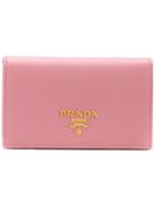Prada Foldover Top Cardholder - Pink & Purple
