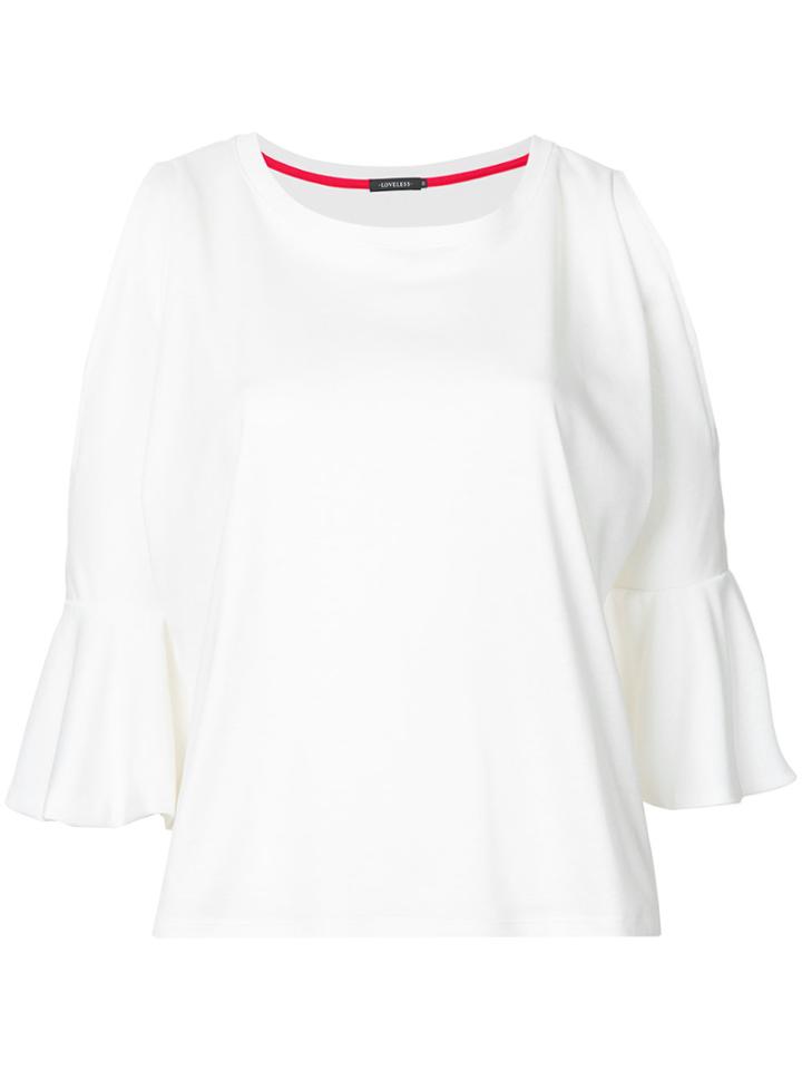 Loveless Cold Shoulder T-shirt - White