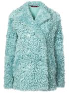 Sies Marjan Sheepskin Double Breasted Coat - Green