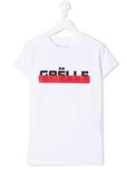 Gaelle Paris Kids Teen Logo Print T-shirt - White