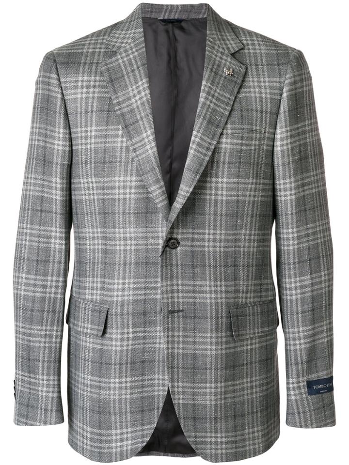 Tombolini Checked Blazer - Grey