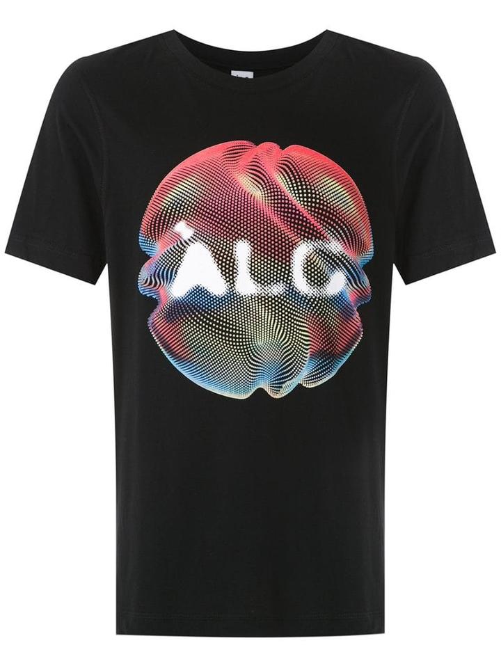 Àlg Contrast Logo T-shirt - Black
