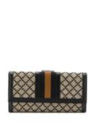 Gucci Jacquard Flap Wallet - Brown
