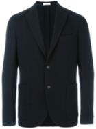 Boglioli Buttoned Blazer, Men's, Size: 54, Blue, Acetate/cupro/virgin Wool