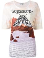 Carven - 'crystal' T-shirt - Women - Viscose - M, Pink/purple, Viscose