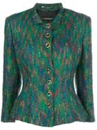 Louis Feraud Vintage 1990's Slim Fit Jacket - Green