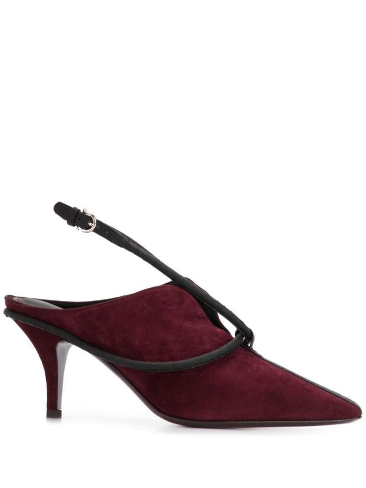 Salvatore Ferragamo Cygnus 70 Mule - Red