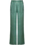 Faith Connexion Flared Embroidered Trousers - Green