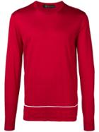 Versace Crew Neck Sweater - Red