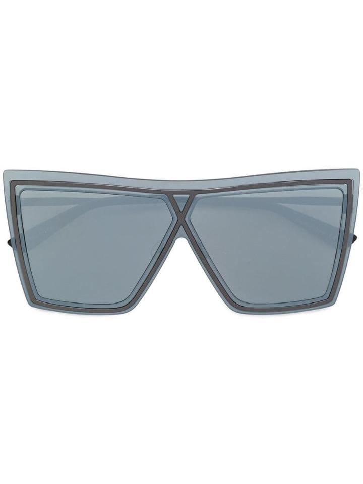Christian Roth Oversized Square-frame Sunglasses - Black