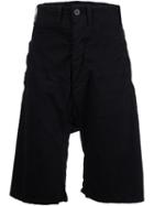 11 By Boris Bidjan Saberi Classic Bermuda Shorts, Men's, Size: Large, Black, Cotton/spandex/elastane