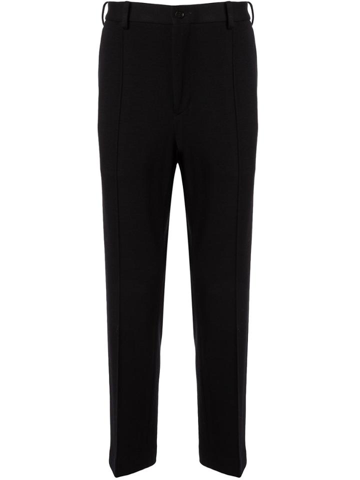 Loveless High Rise Straight Leg Trousers - Black