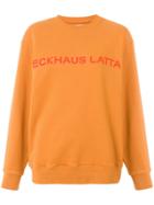 Eckhaus Latta Printed Sweatshirt - Yellow & Orange