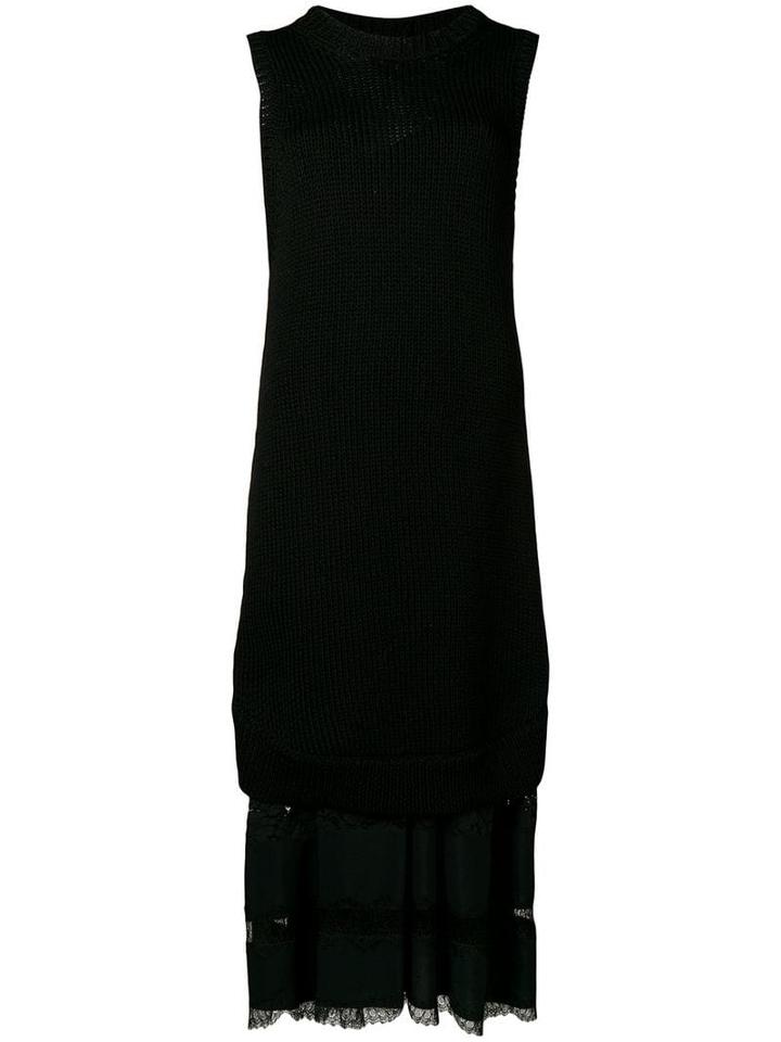 Nº21 Layered Lace Dress - Black