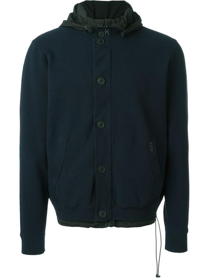 Bark Single Breasted Hooded Jacket