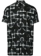 Neil Barrett Contrast Patterned Shirt - Black