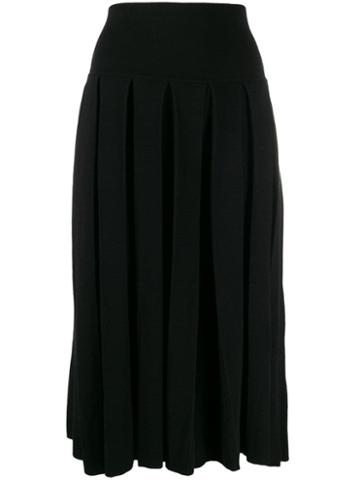 Sminfinity Pleated Midi Skirt - Black