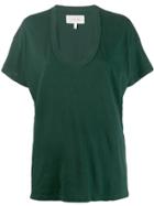 The Great. Scoop Neck T-shirt - Green