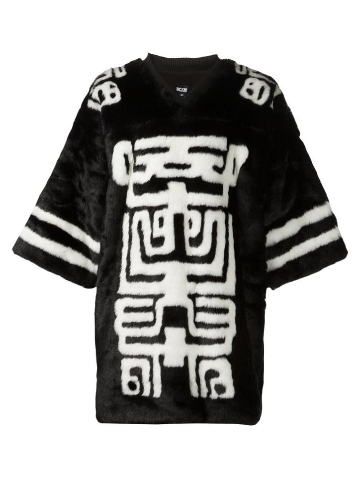 Ktz 'hockey' T-shirt, Men's, Size: Large, Black, Artificial Fur
